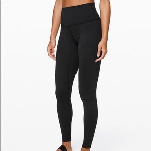 Lululemon Wunder Under Black HR 28” Luon